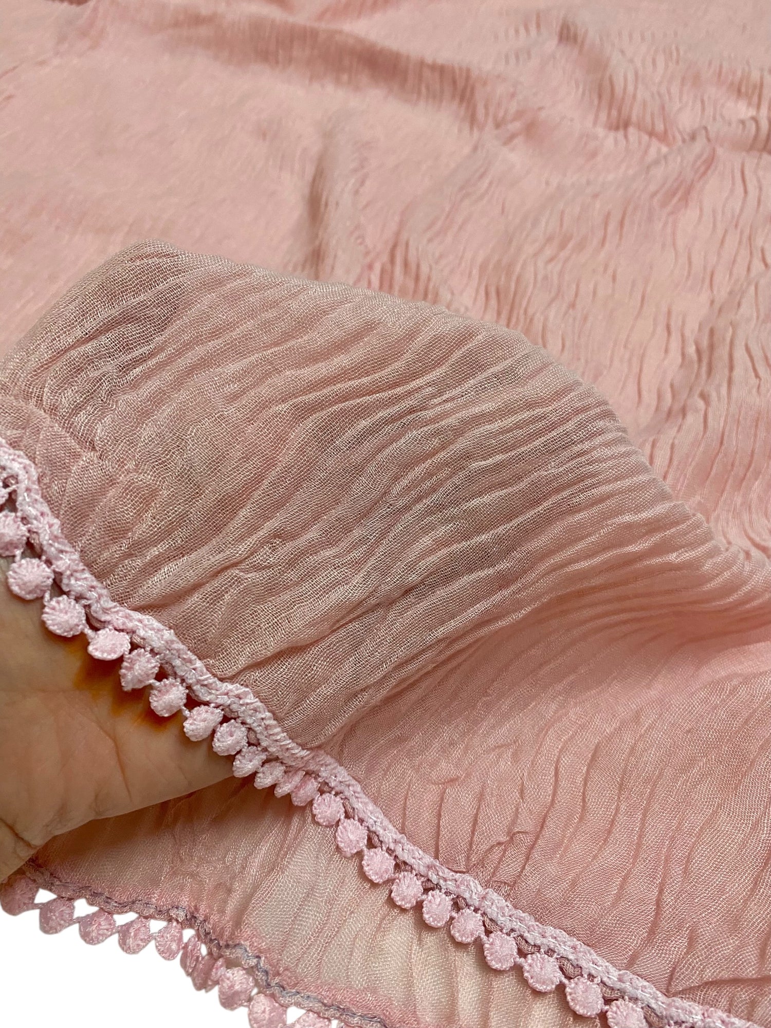 Rawaa Pleated Hijabs – Blush