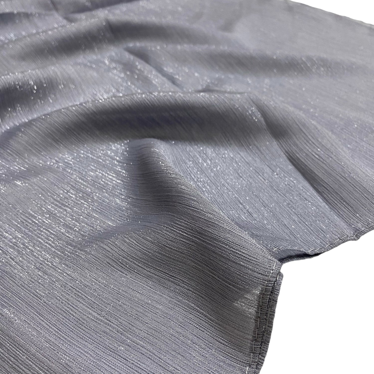 Gleamz Crinkle Silk Hijab – Grey