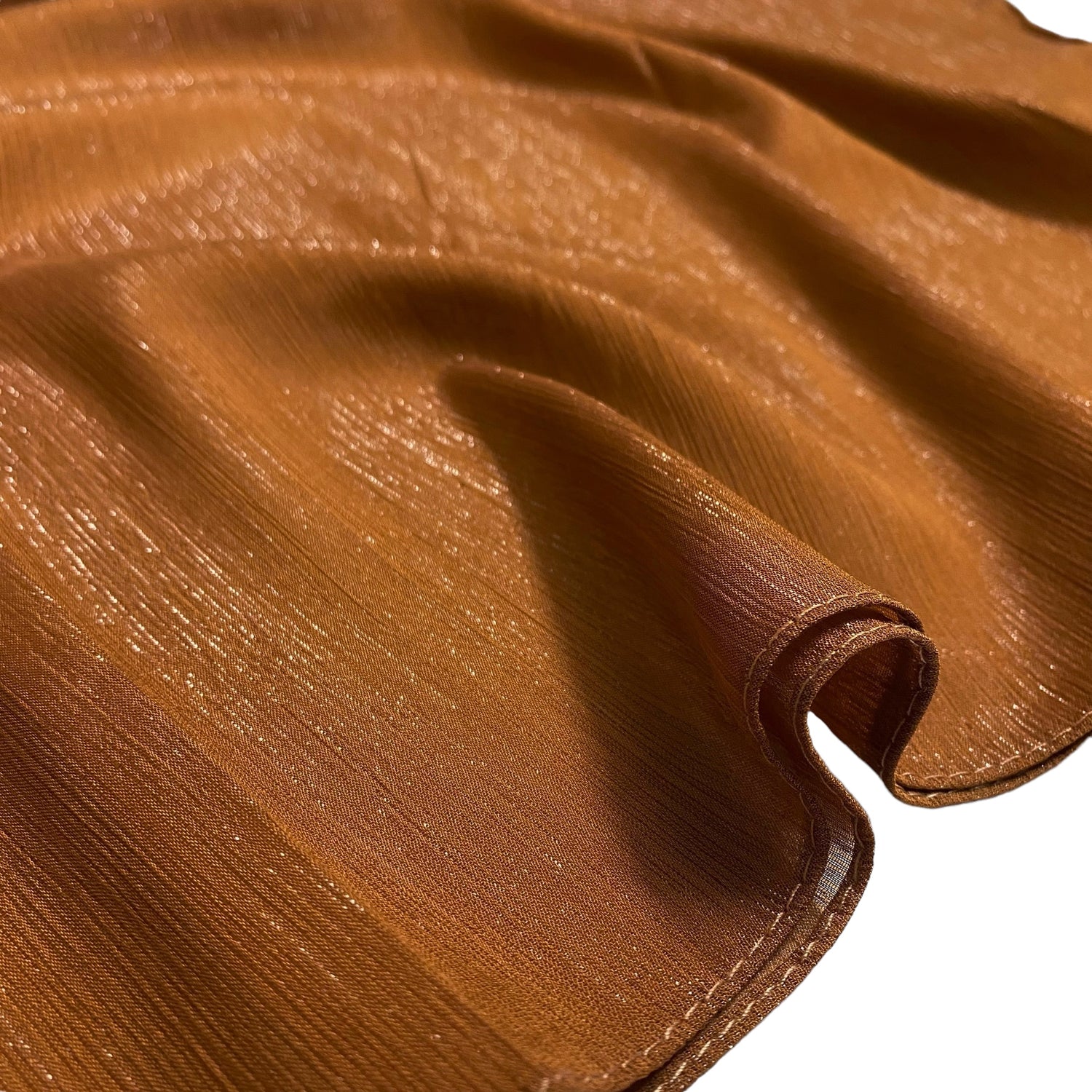 Gleamz Crinkle Silk Hijab – Ginger