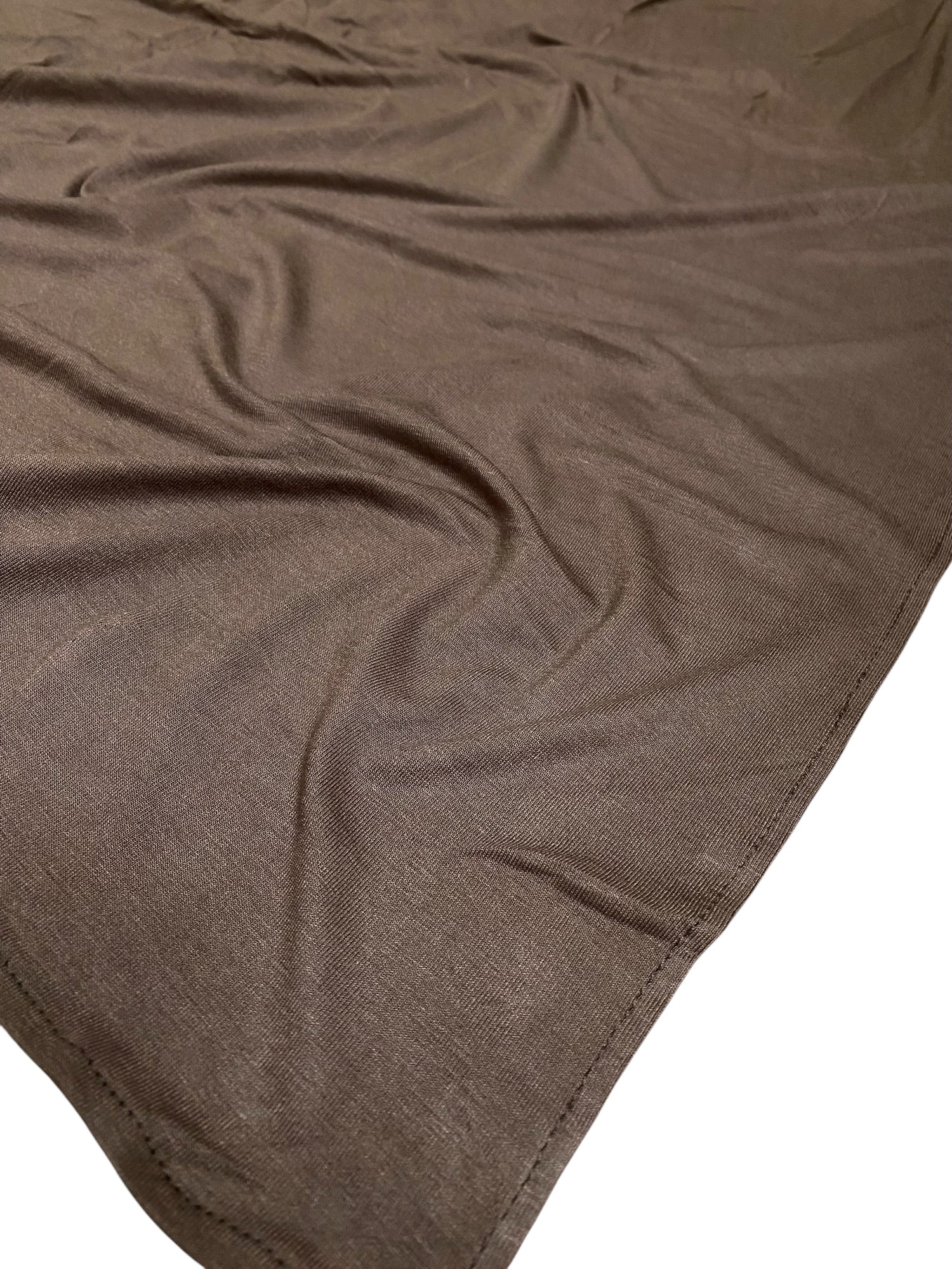 Premium Bamboo Jersey Hijab - Coffee