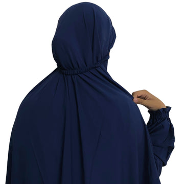 Premium Namaz Chadar with Sleeves (Imported Fabric) – Navy Blue