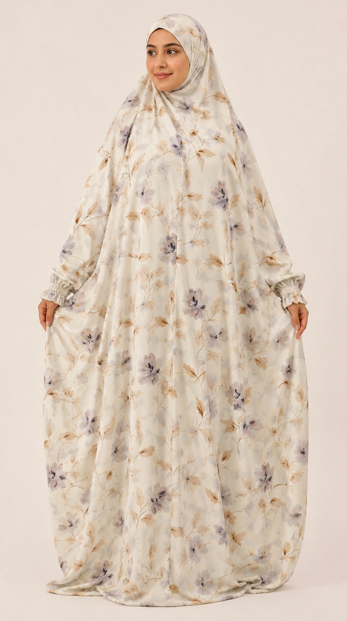 Premium Full Length Namaz Chadar With Sleeves (Imported Fabric)