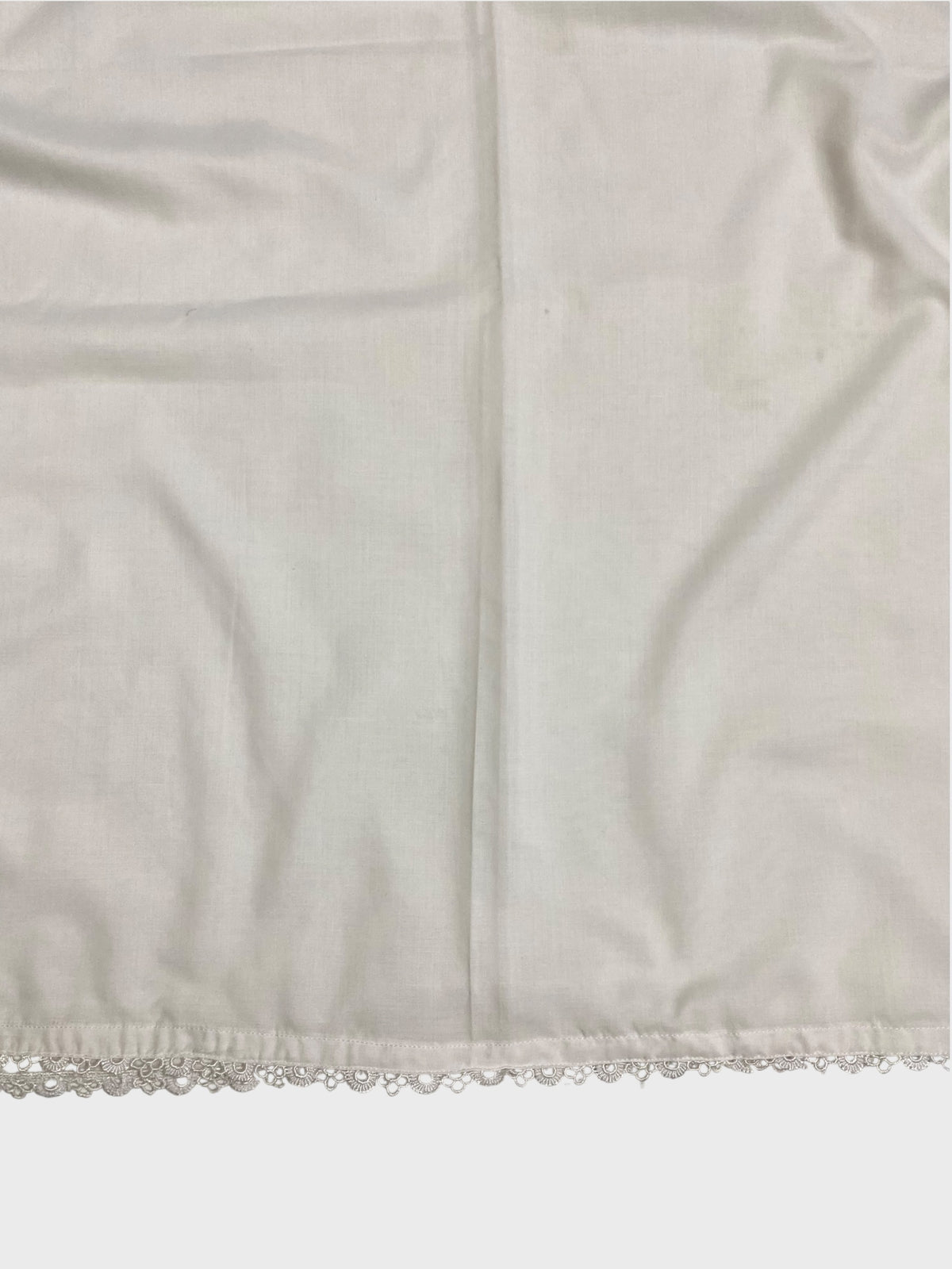 Premium Flat Plain Dupatta (Imported Fabric) - Cream White
