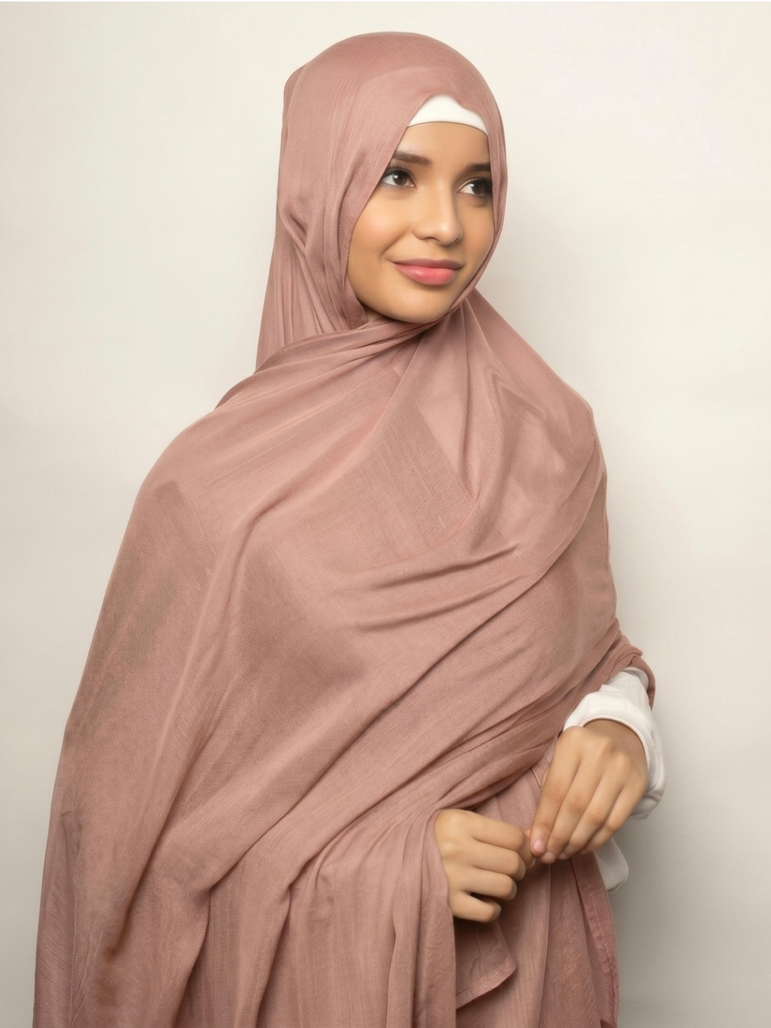Modal Hijabs (LARGE SIZE) - Nude Pink