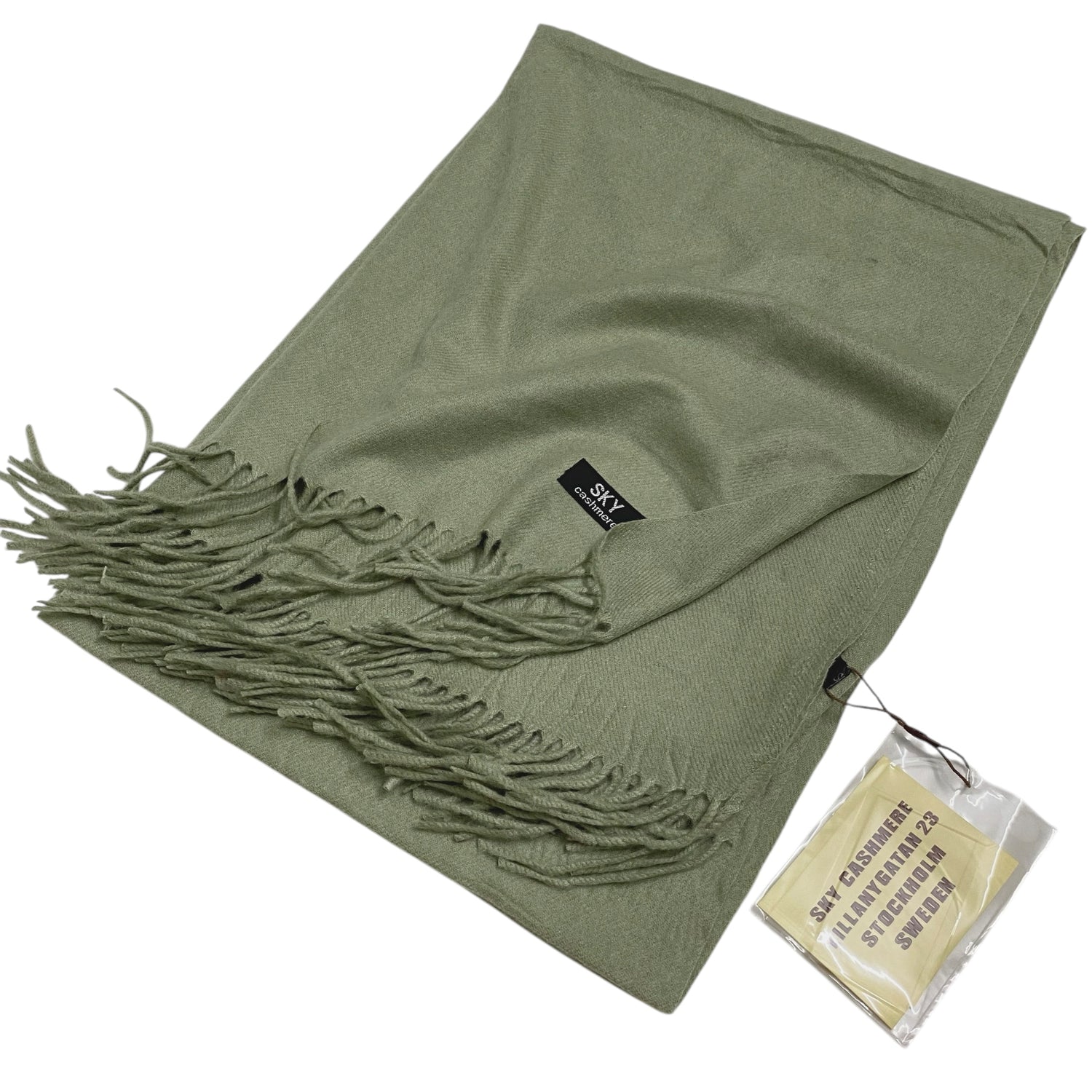 PREMIUM Quality Woolen Cashmere – Sage Green (XL size)