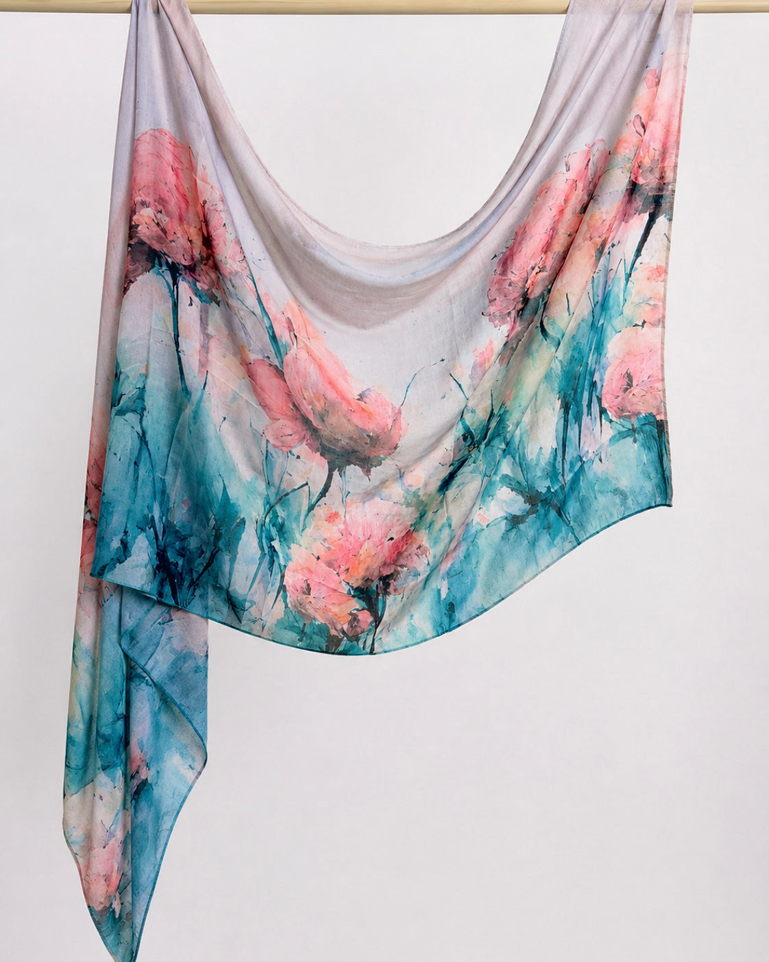 Bella Cotton Printed Hijab - Candy Frost