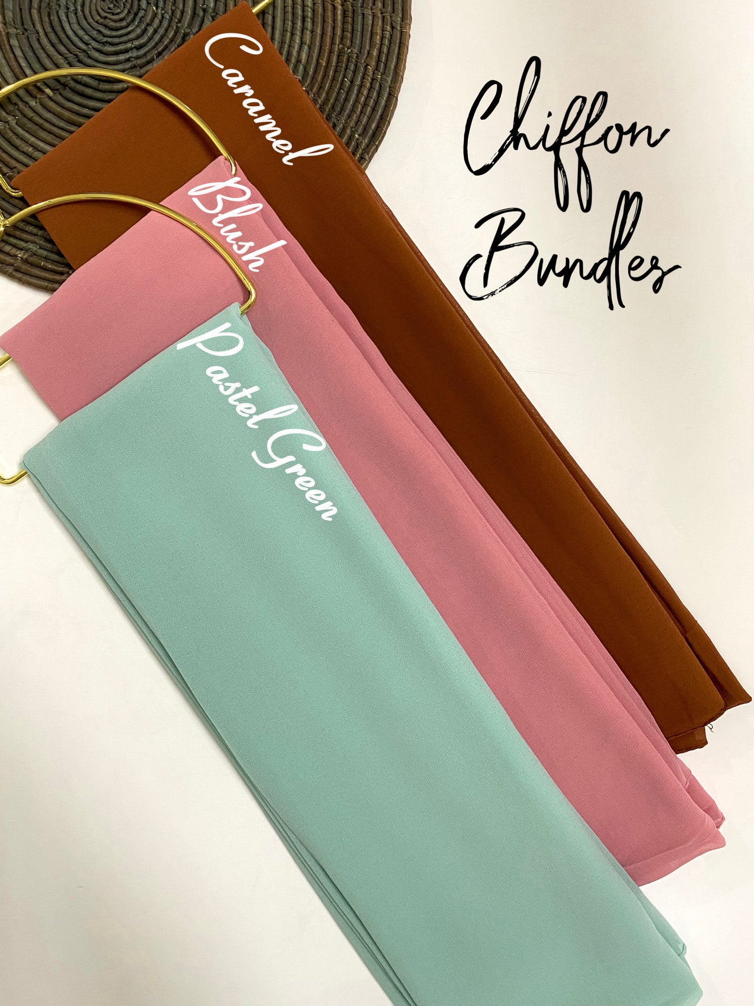 “Tawny” Georgette Chiffon Hijab Bundle