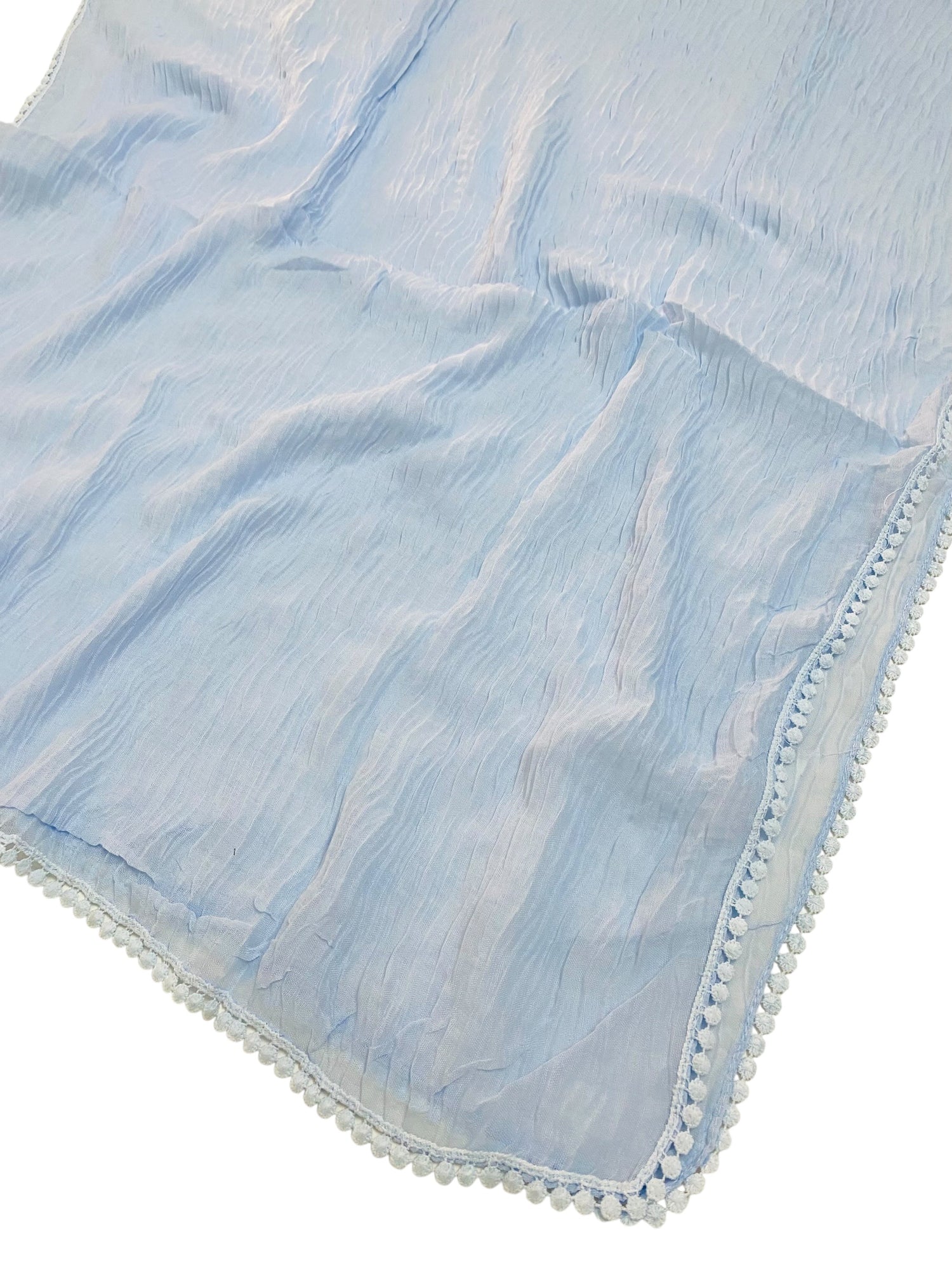 Rawaa Pleated Hijabs – Ice Blue