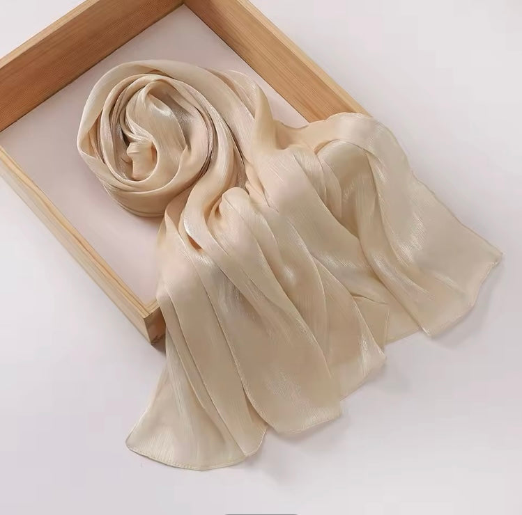 Starlit Organza Shimmer - Off White