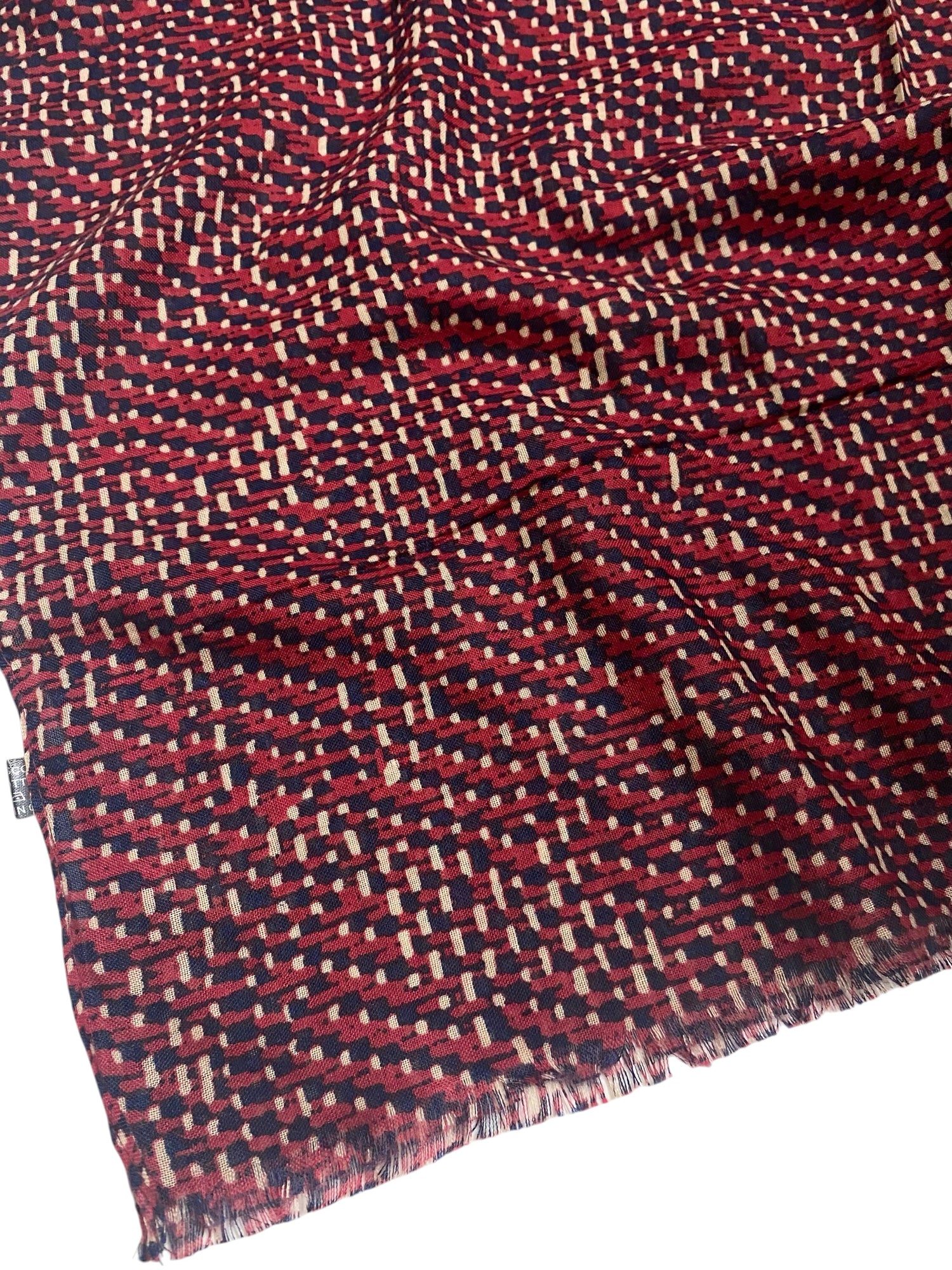 Alina Printed Lawn Hijab - Maroon