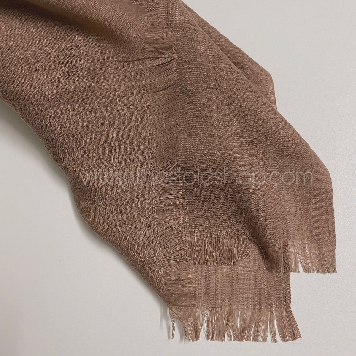 Premium Turkish – Slub Textured (Wider Width) – Coffee