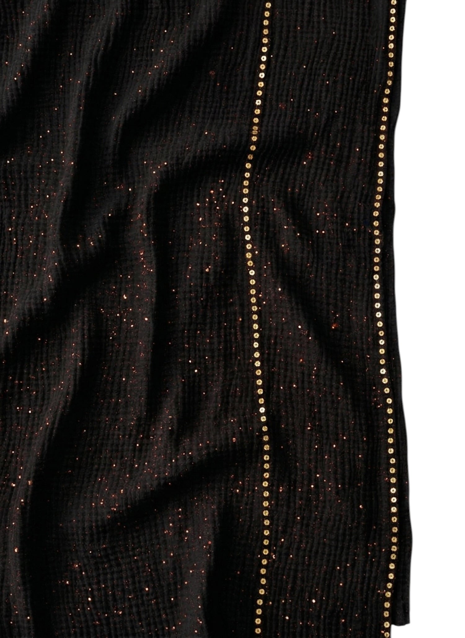 Ripple - Glitter Sequins Hijab XL Size - Black