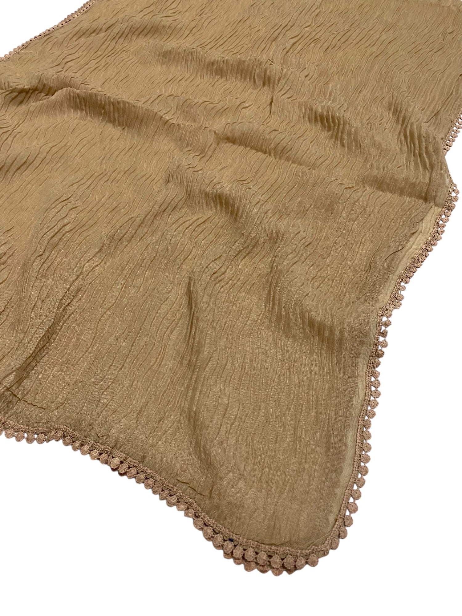 Rawaa Pleated Hijabs – Beige