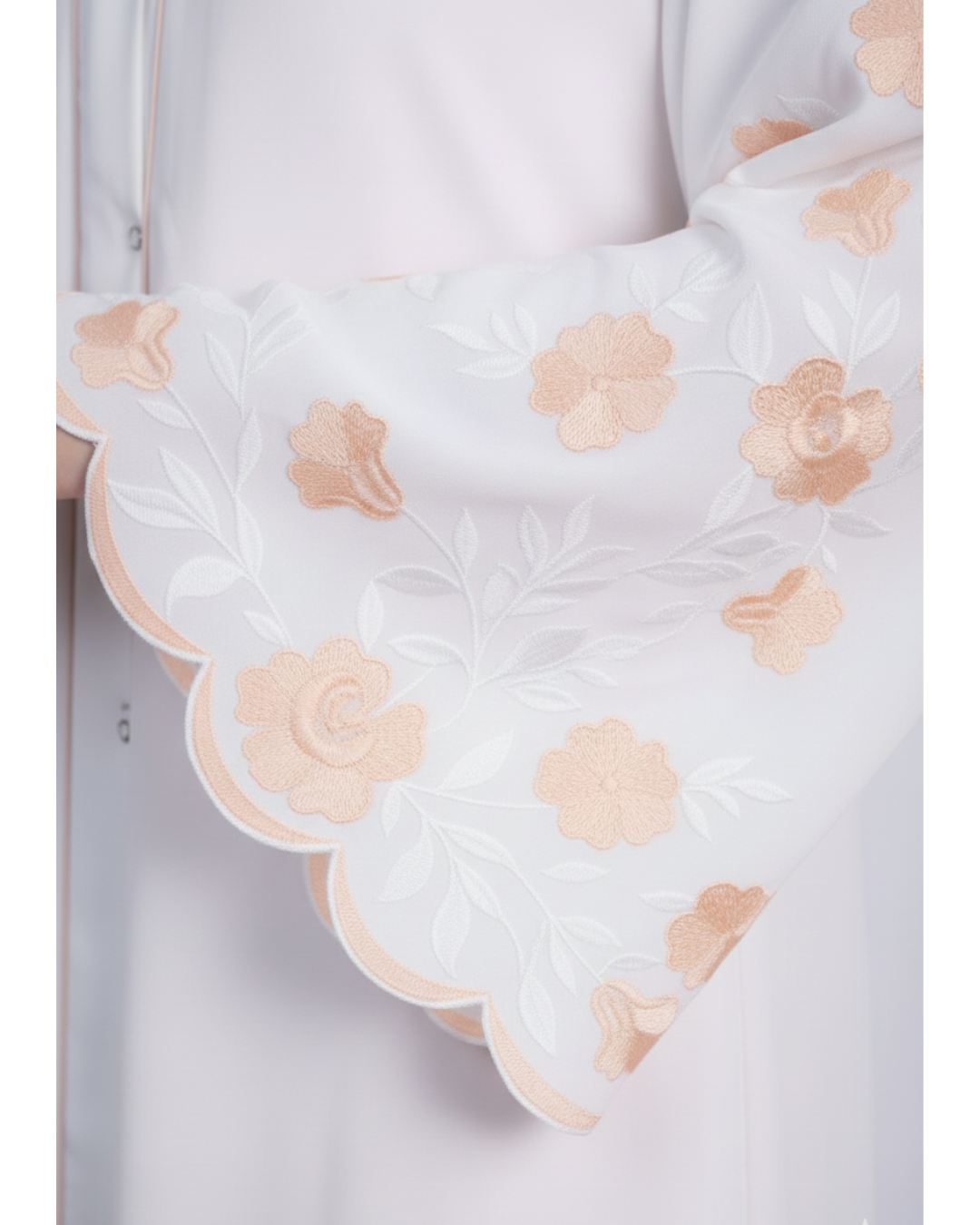 Meadows Abaya White Series (Light Gold)