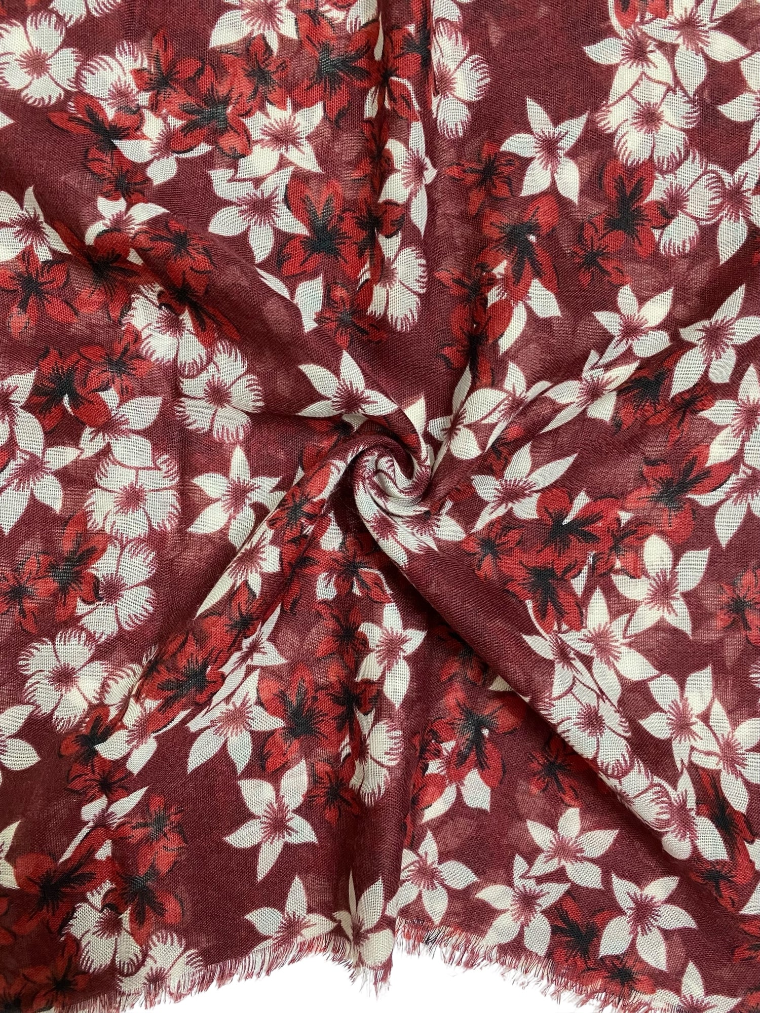 Elsa Printed Hijabs - Maroon