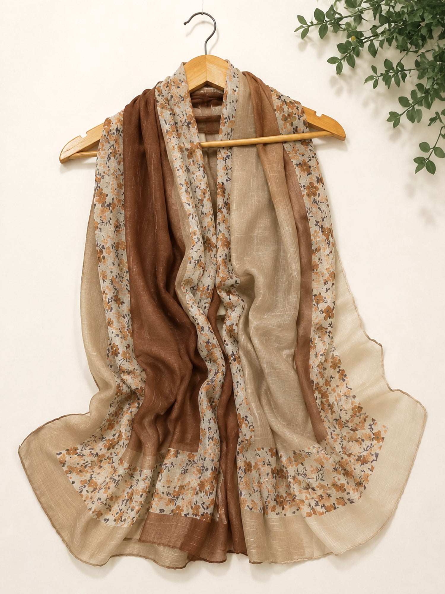 Whisper Printed Hijabs - Toffee