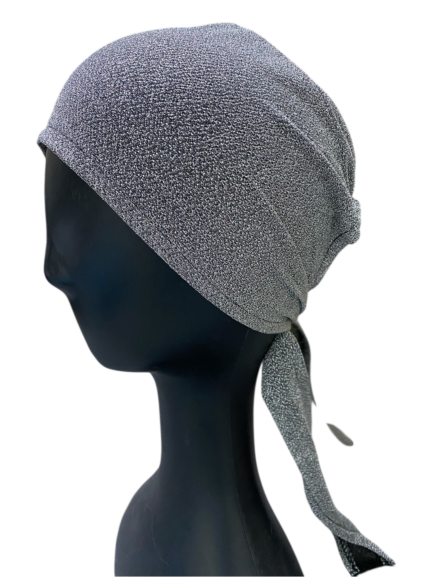 Moonlight Tie-Back Hijab bands - Silver