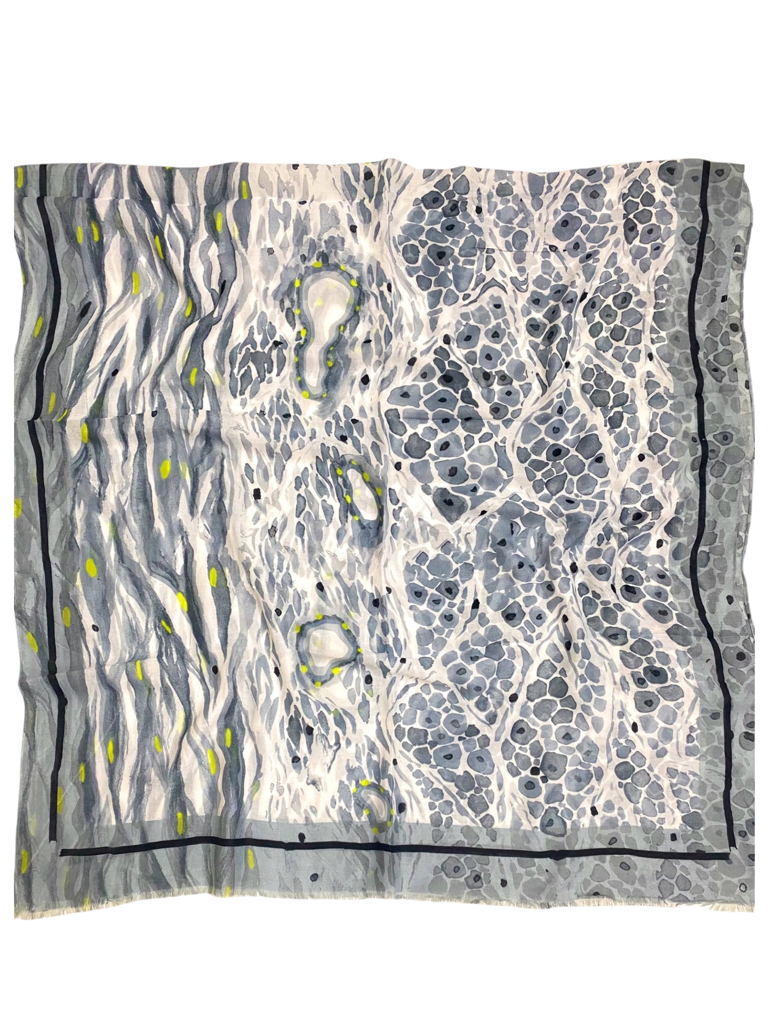 Nautica Printed Lawn Hijab - Graphite
