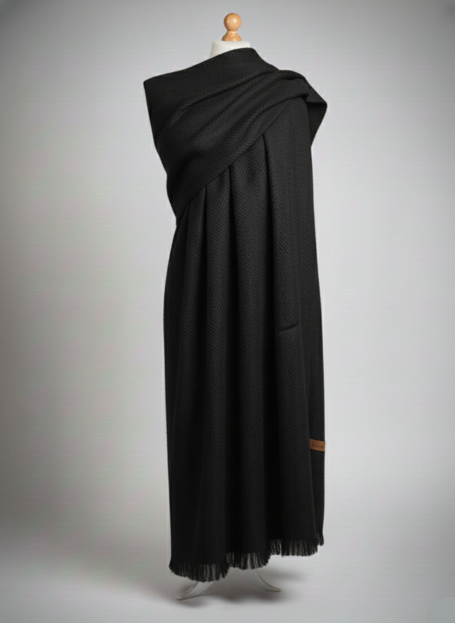 Panache Textured Shawls - Black