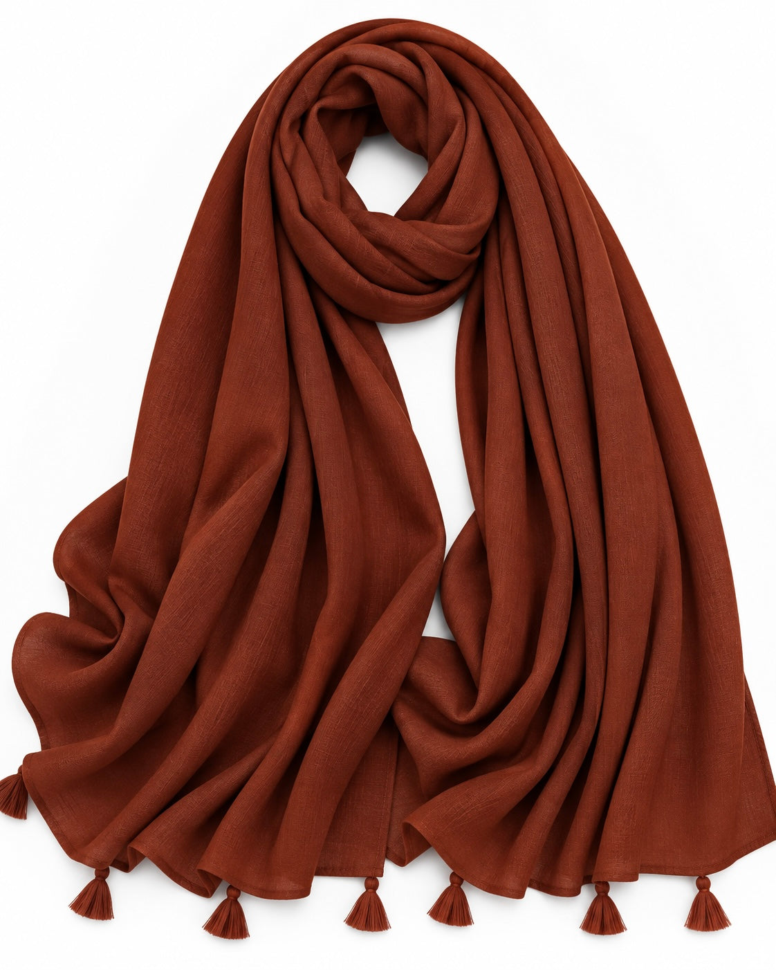 Plain With Tassels - Amber