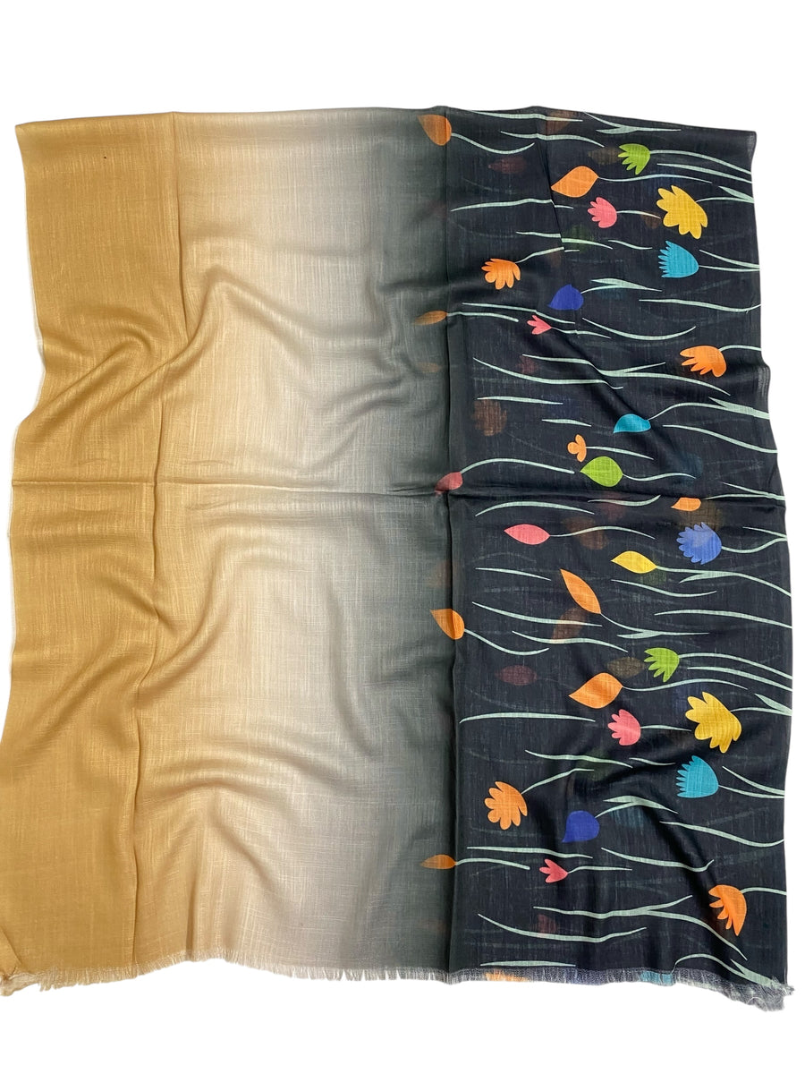 Sofia Printed Hijabs - Black – The Stole Shop