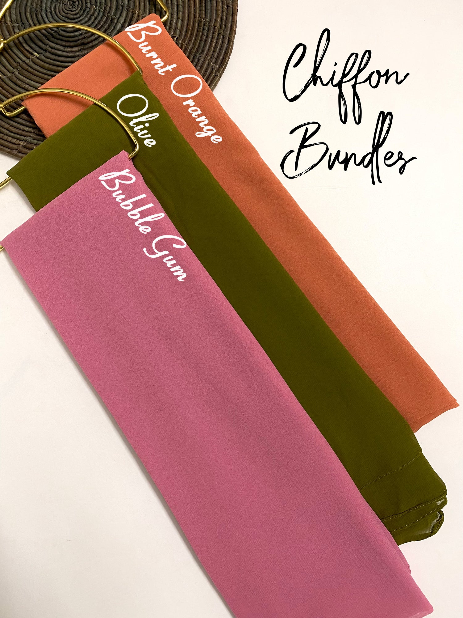 “Mossy” Georgette Chiffon Hijab Bundle