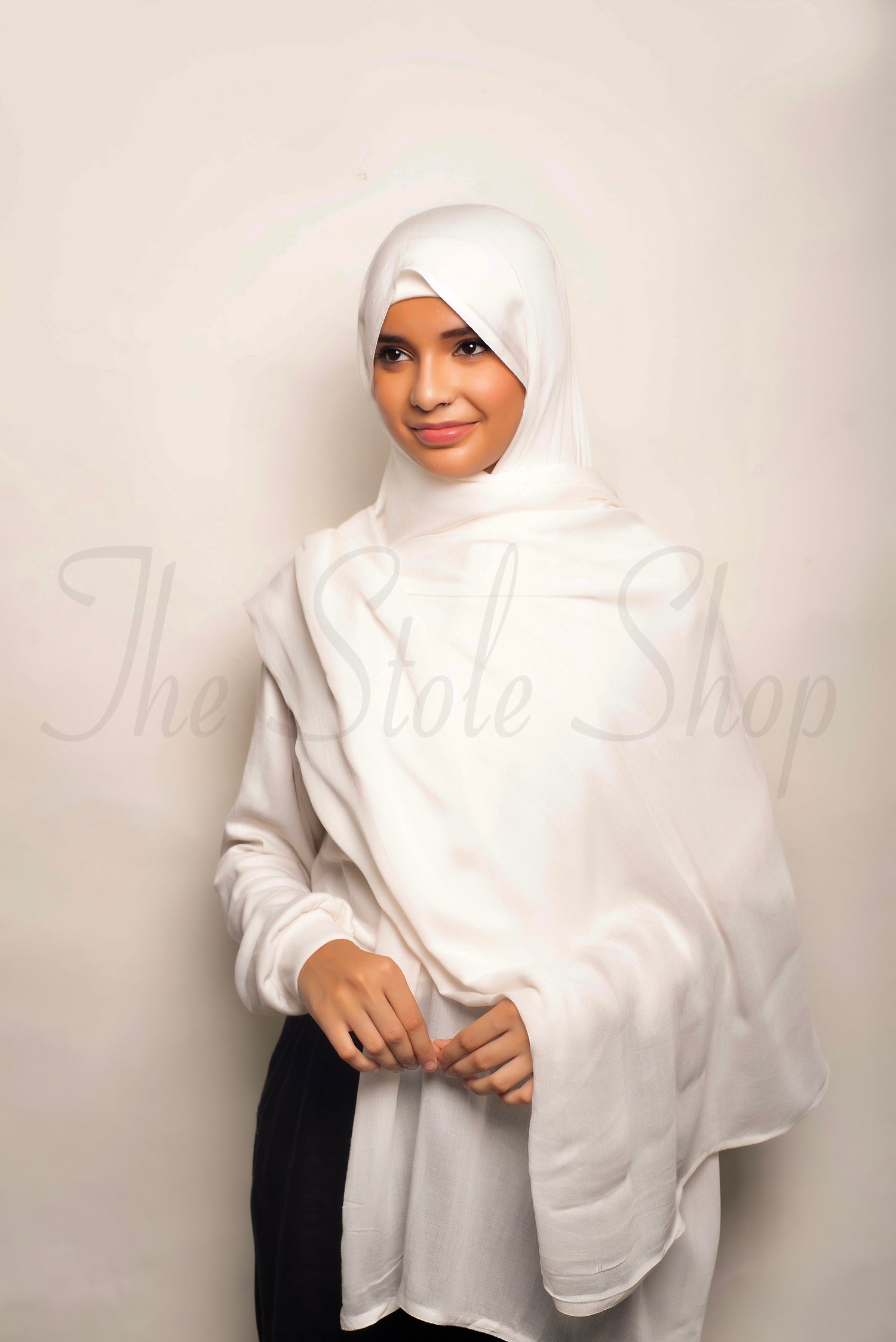 Modal Hijabs (LARGE SIZE) - Pearl White