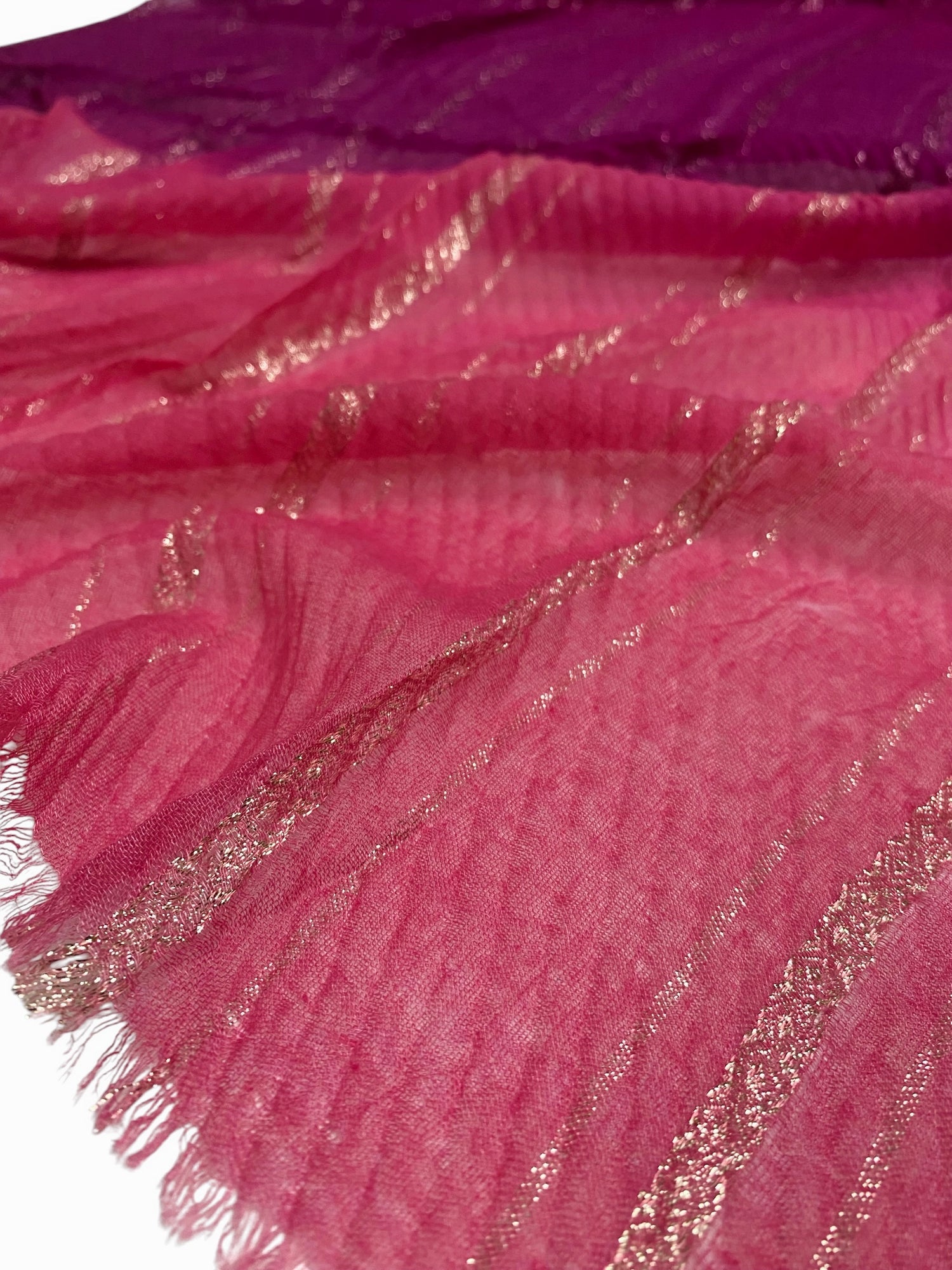 Zelme Pleated Ombre - Pink Fusion