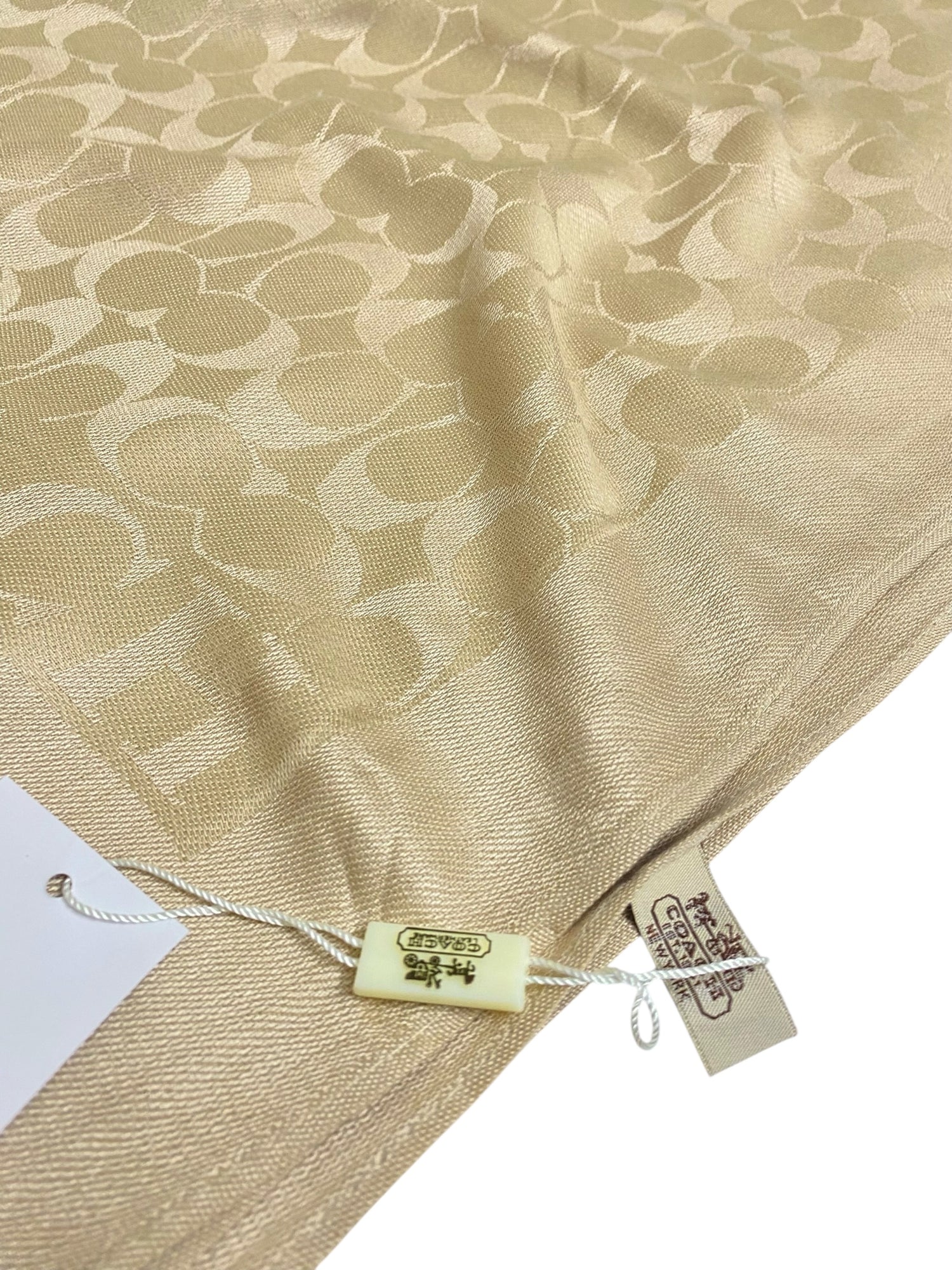 Jacquard Hijab (Branded) - Dull Gold