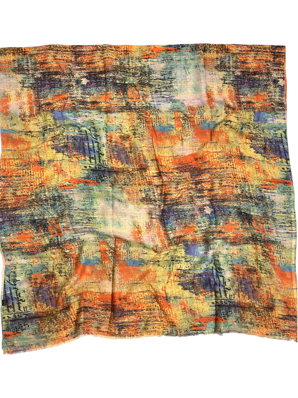 Windblown Printed Lawn Hijab - Sunset
