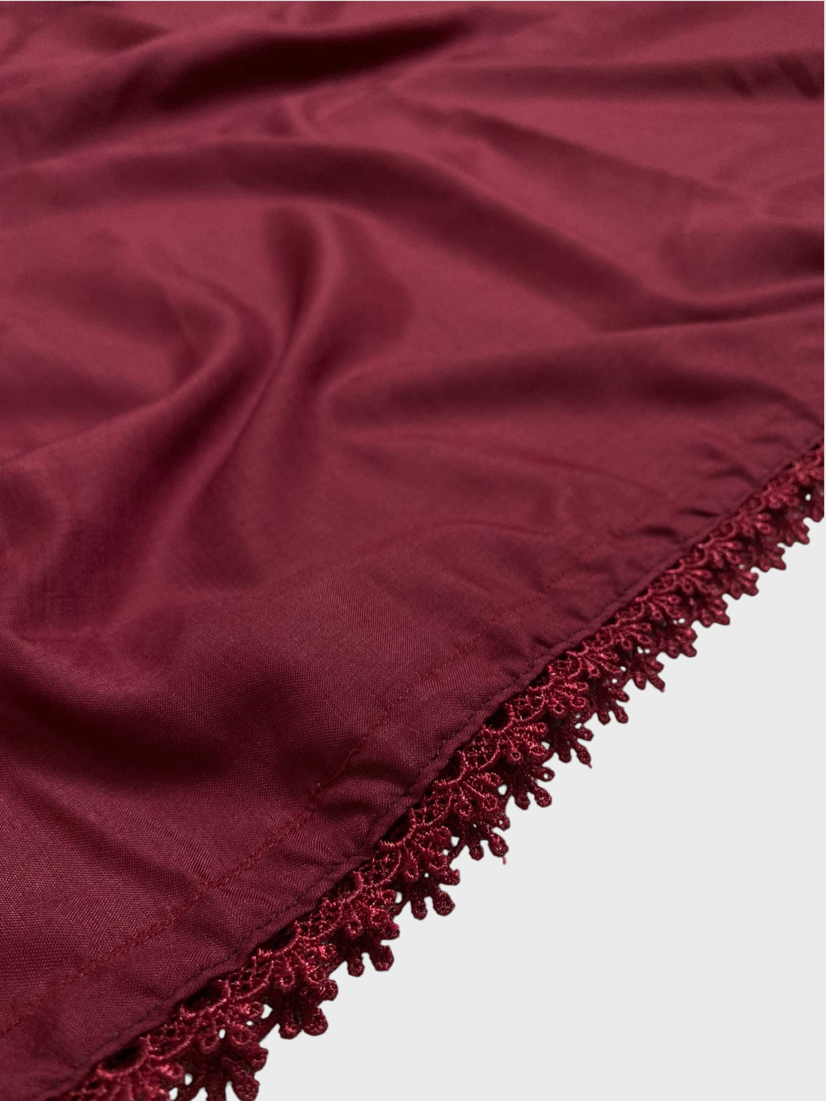 Premium Flat Plain Dupatta (Imported Fabric) - Maroon