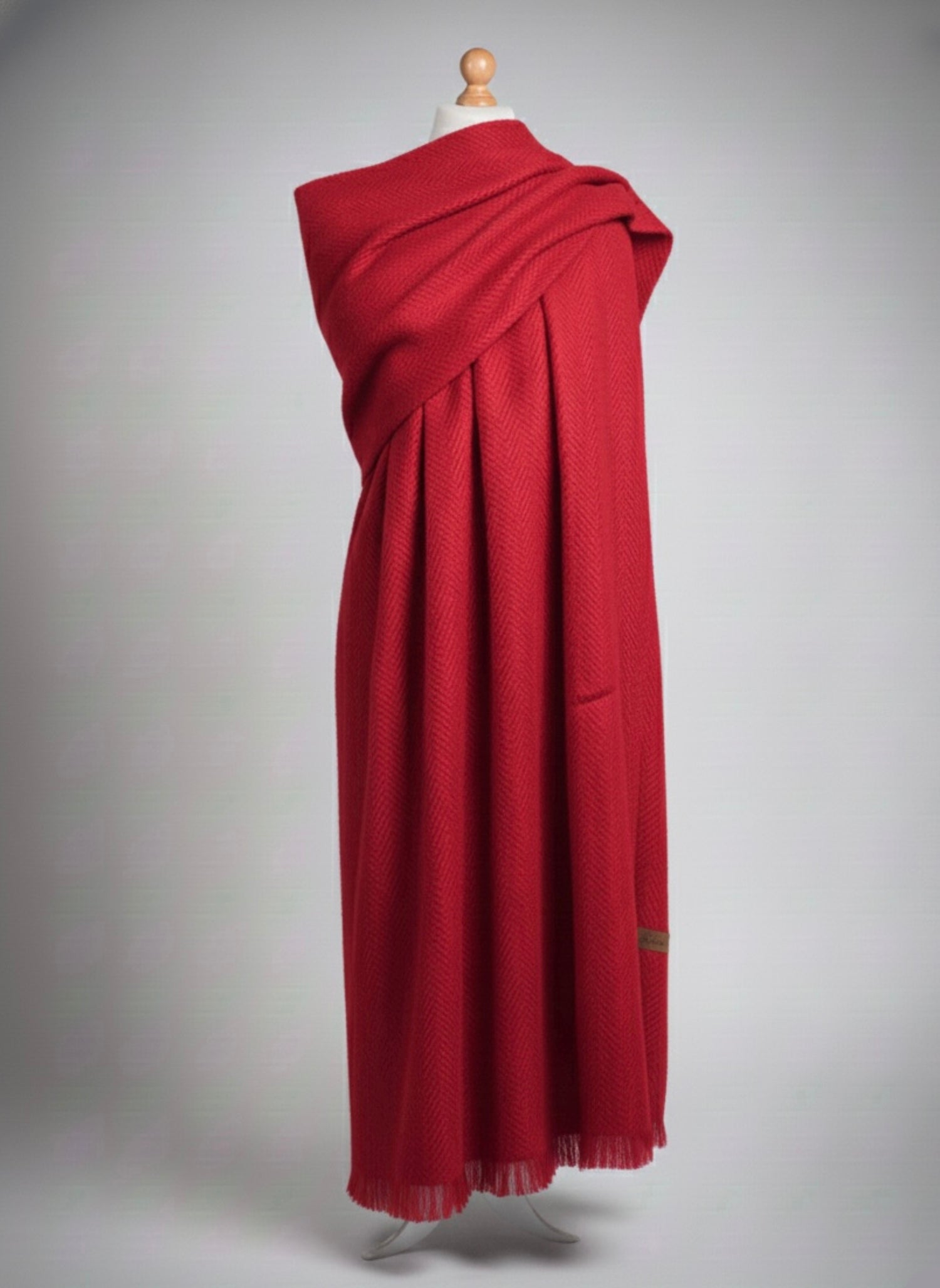 Panache Textured Shawls - Red