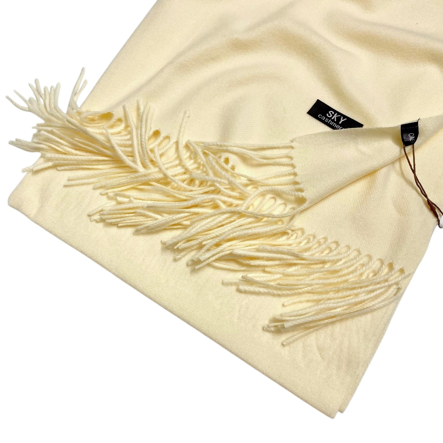 PREMIUM Quality Woolen Cashmere – Light Cream  (XL size)