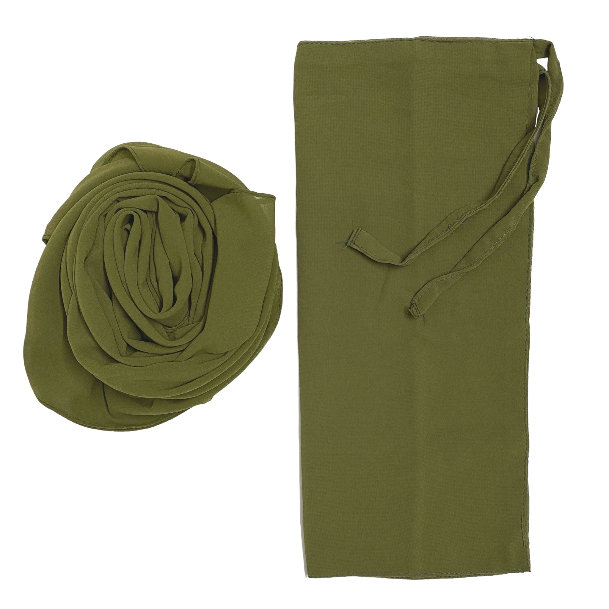 Matching Hijab & Niqab Sets - Olive