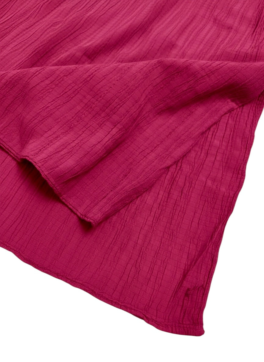 Georgette Crush Hijabs - Fuchsia