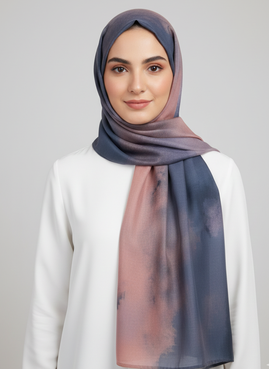 Rosmoke Printed Hijab