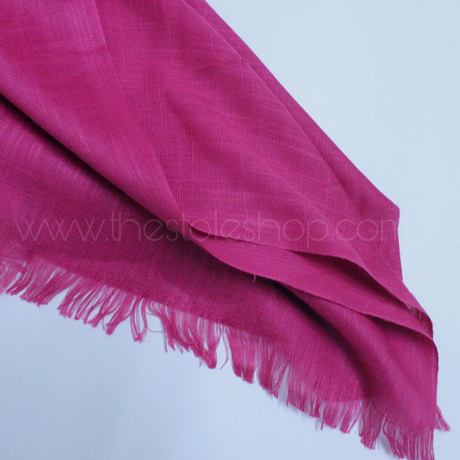 Premium Turkish – Slub Textured (Regular Width) – Fushcia