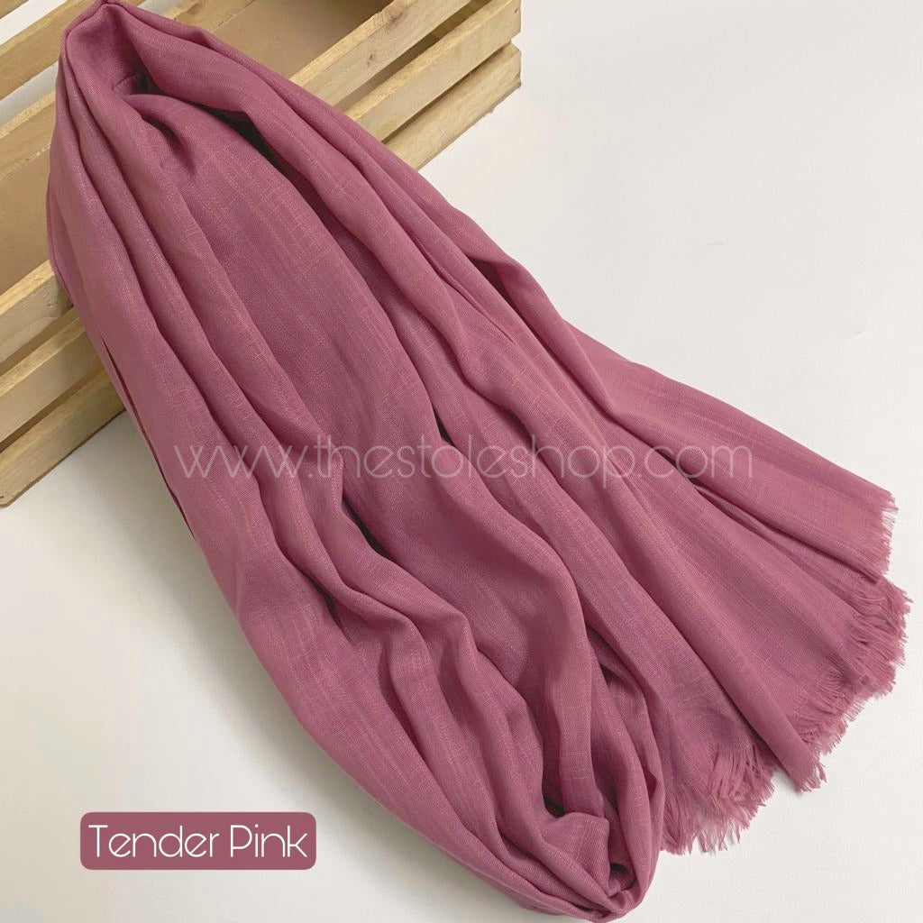 Premium Turkish – Slub Textured (Regular Width) – Tender Pink