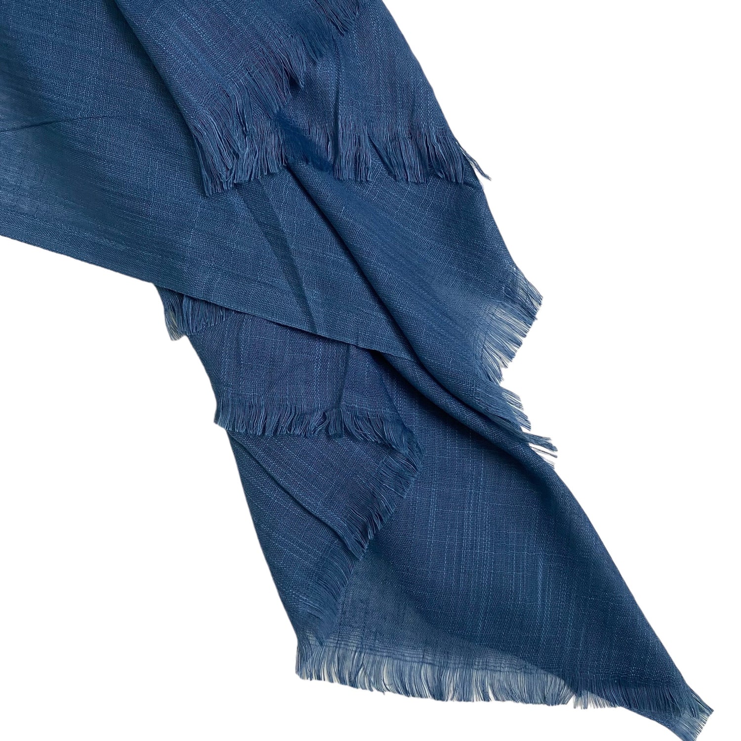 Premium Turkish – Slub Textured (Wider Width) – Deep French Blue