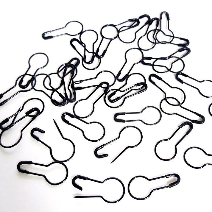 Box of Pear Pin (Snag free pins) – Black