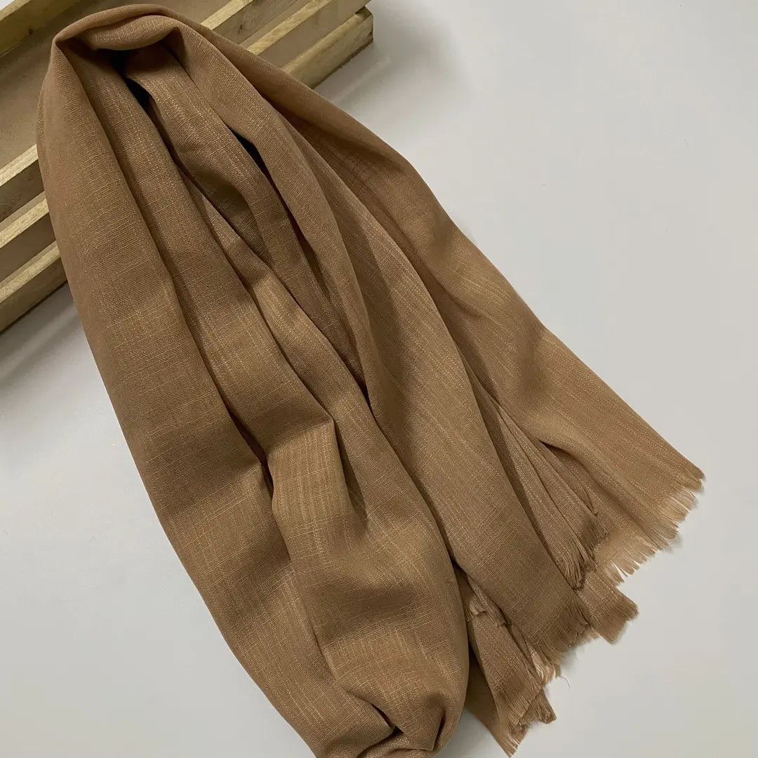 Premium Turkish – Slub Textured (Wider Width) – Almond