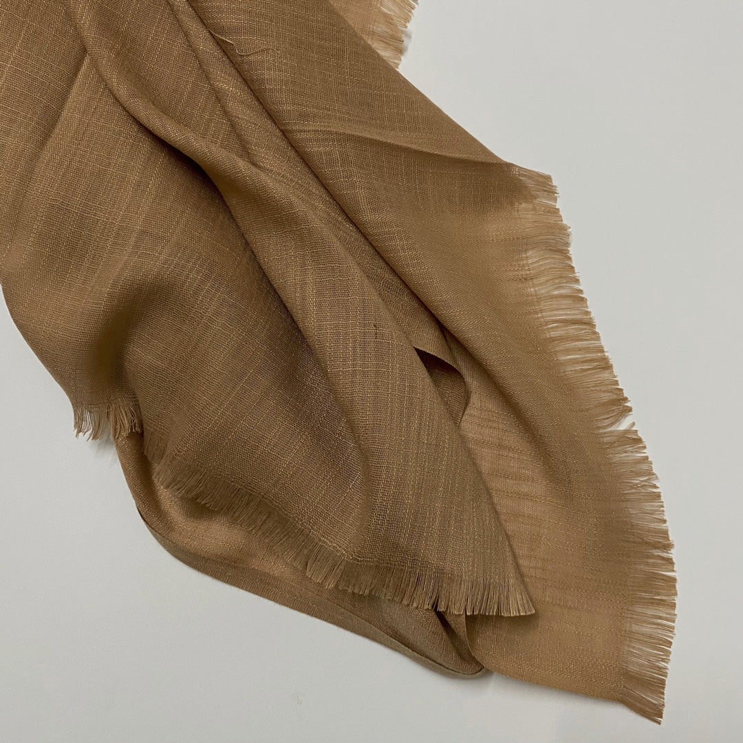 Premium Turkish – Slub Textured (Wider Width) – Almond