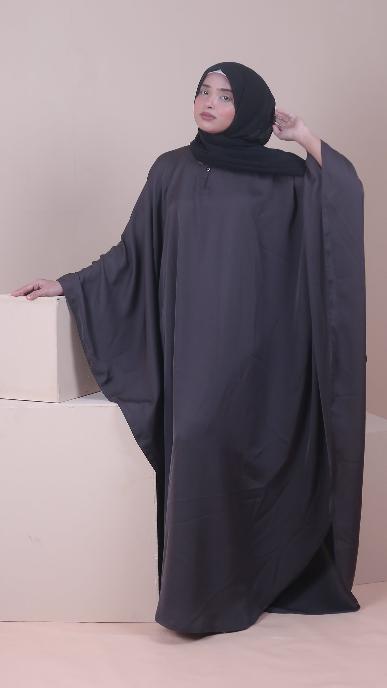 Flair Abaya - Charcoal
