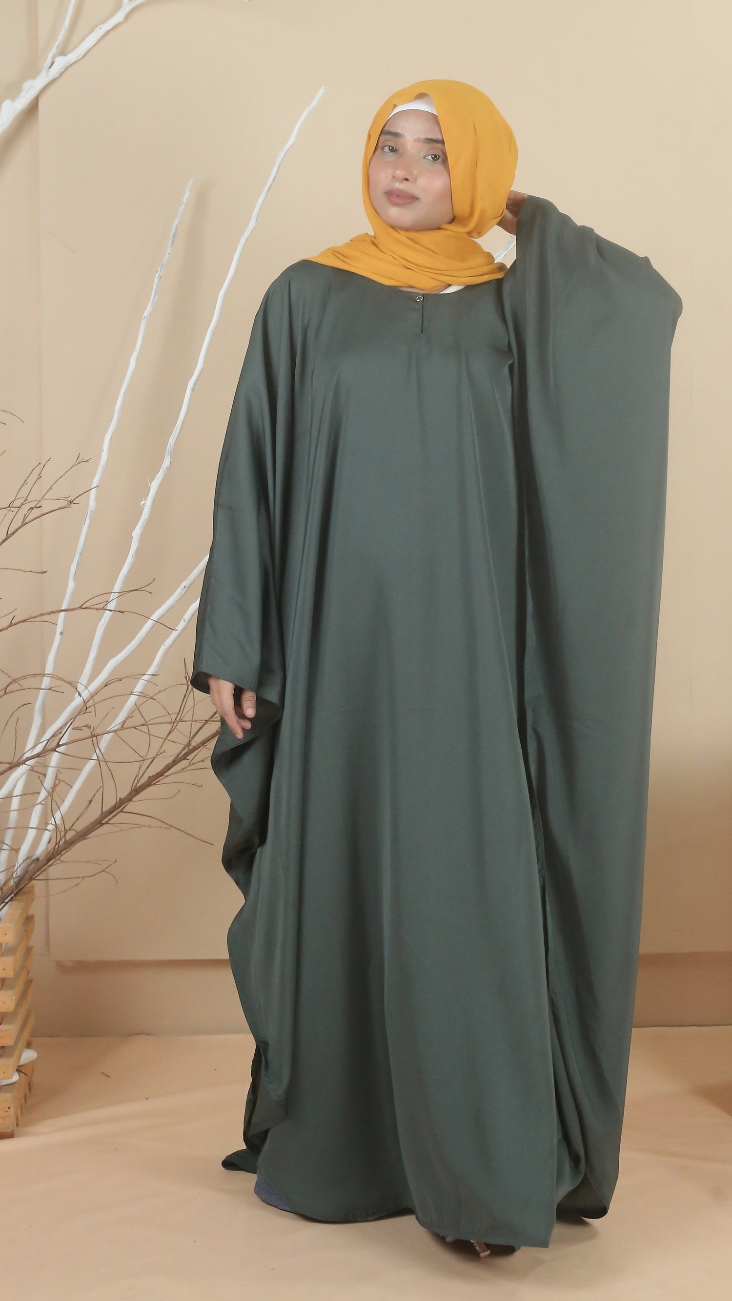 Flair Abaya - Sage Green