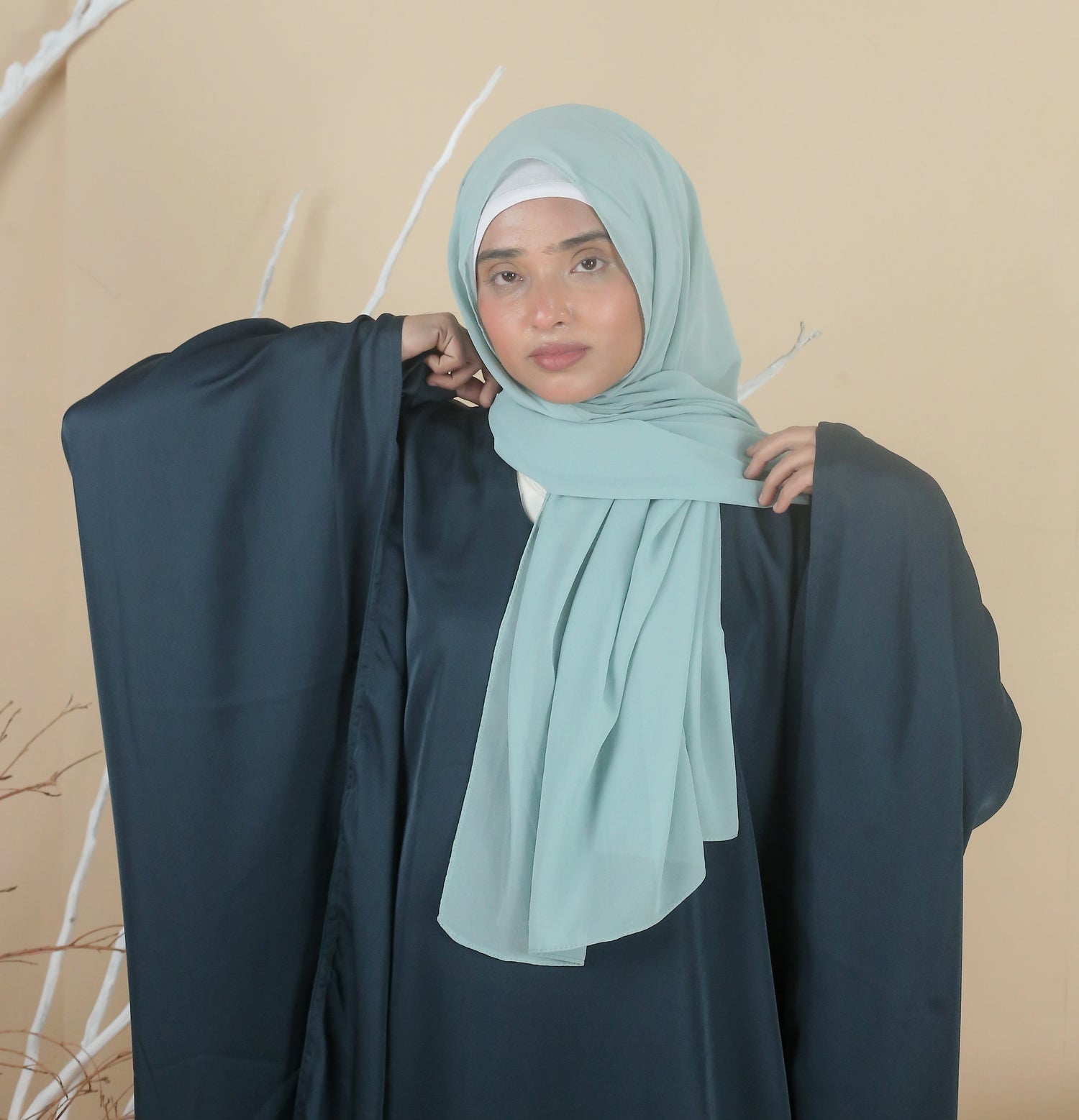 Flair Abaya - Peacock