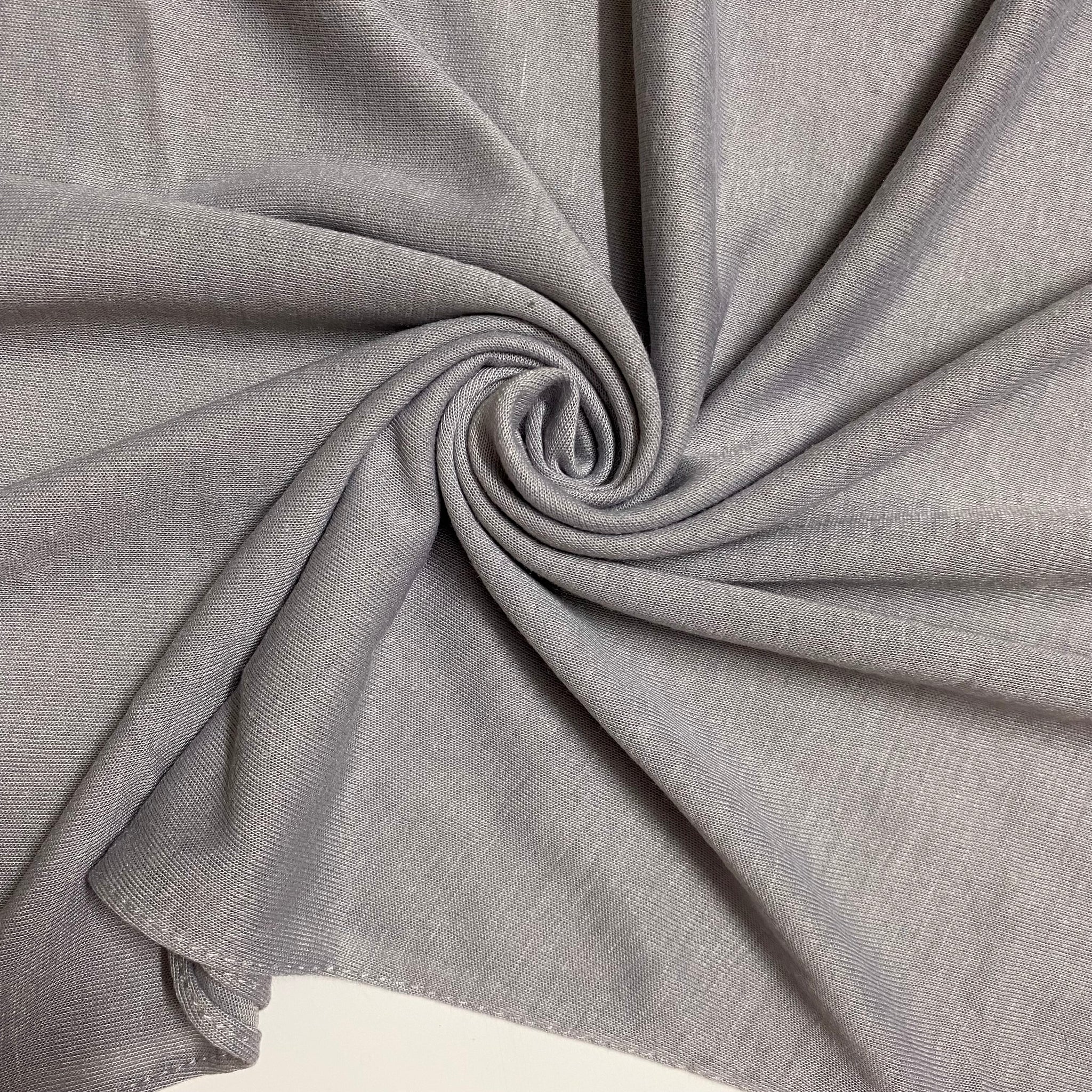 Plain Jersey Hijabs - Grey
