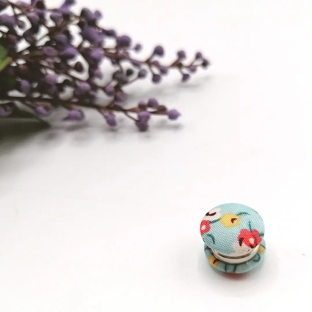 Magnetic Floral Pins – Sky Blue