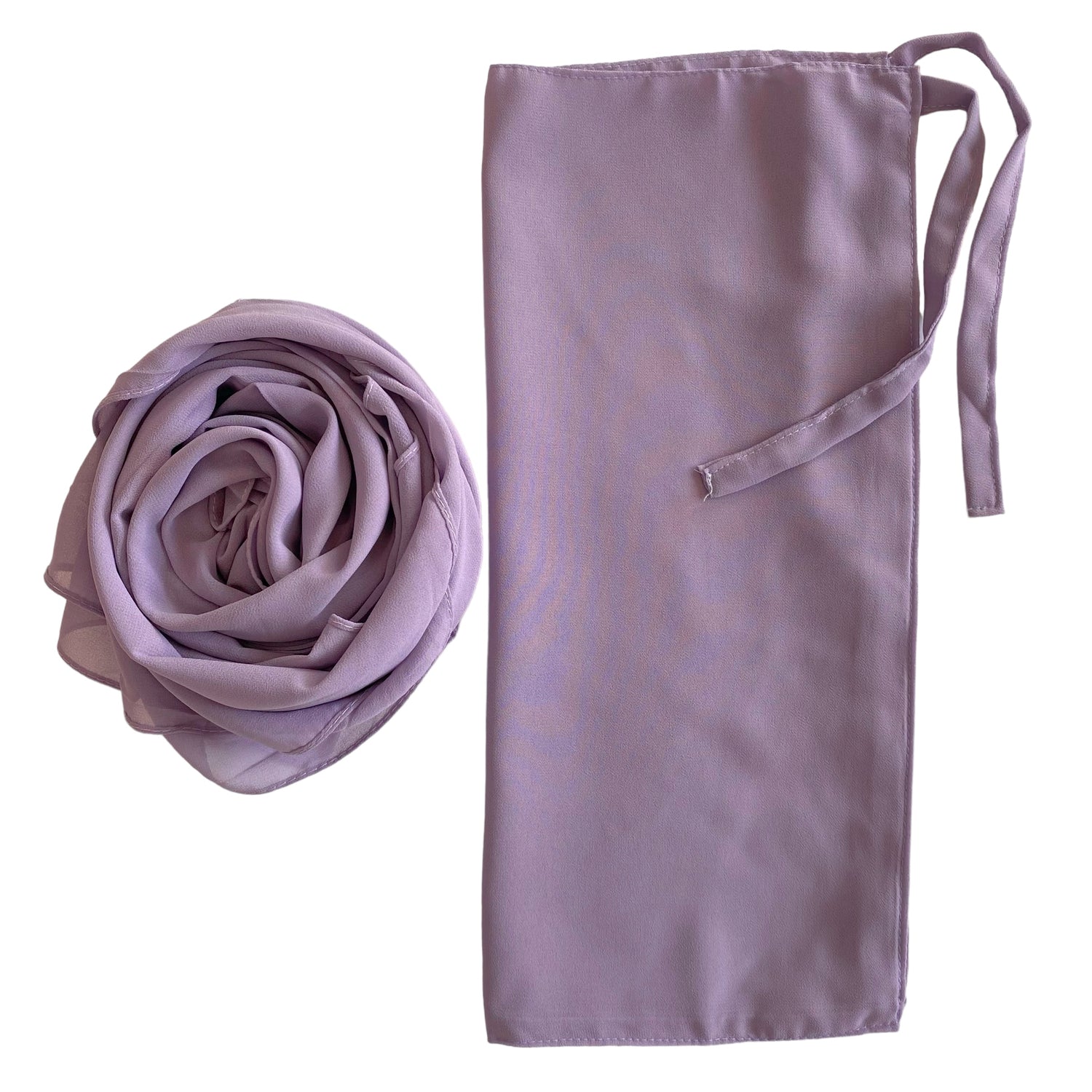 Matching Hijab & Niqab Sets - Light Lavender