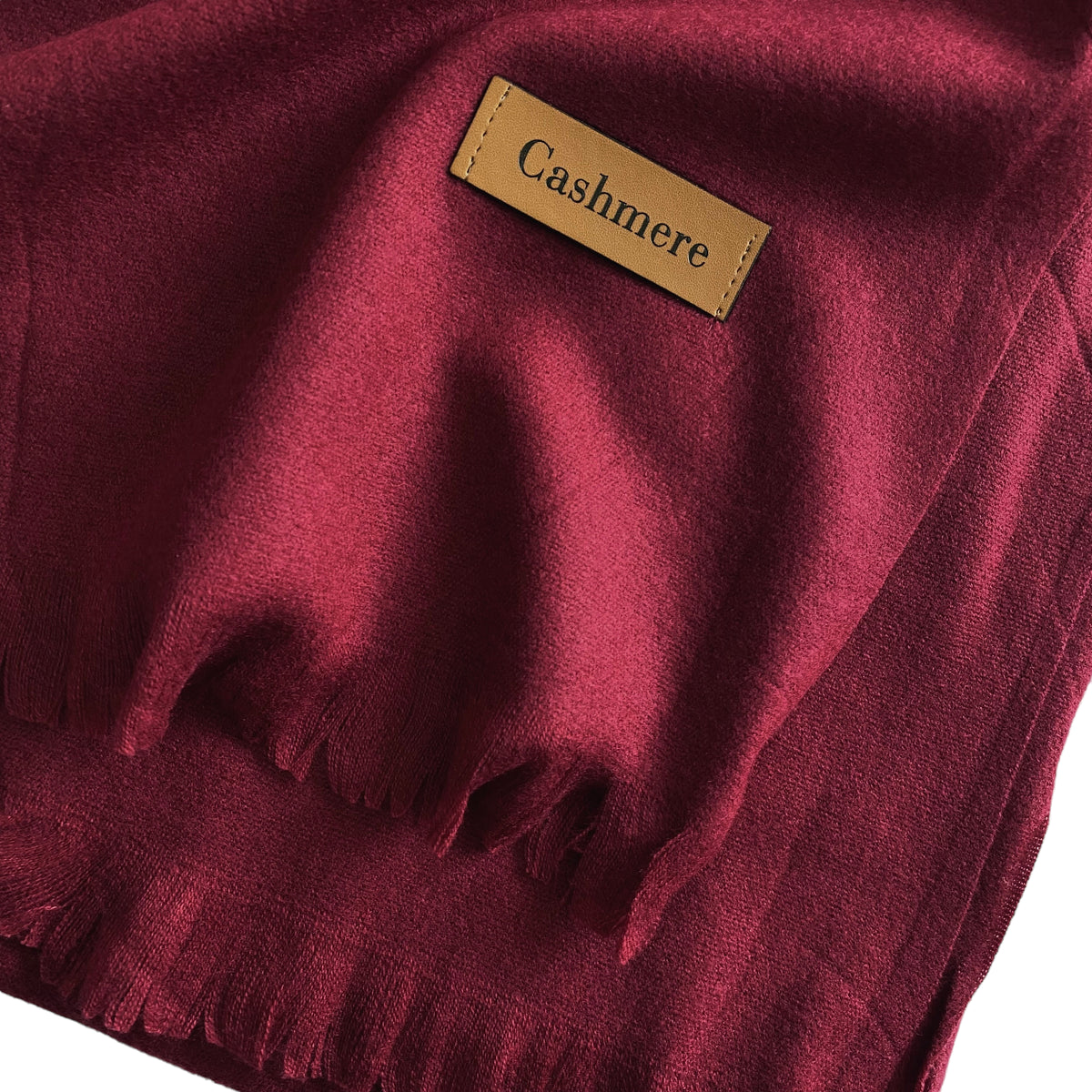 Plain Woolen Cashmere - Maroon