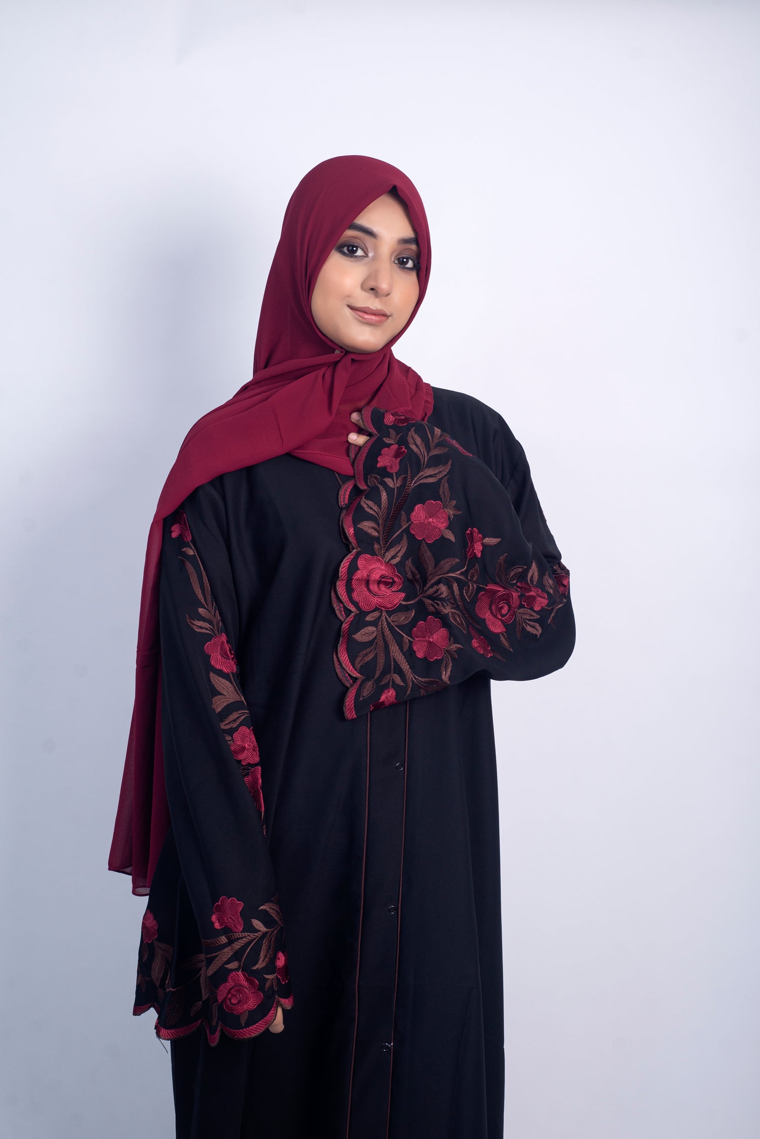 Meadows Abaya Black Series (Chocolate) With Free Delivery